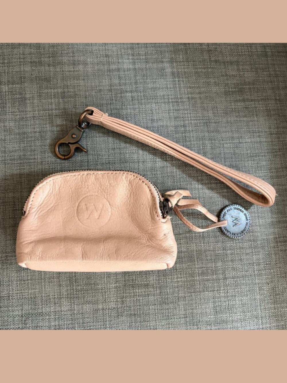 Wanderers Travel Co. Venetian card wallet blush pink